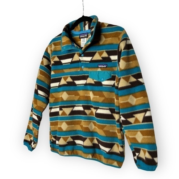 Patagonia Synchilla Aztec Snap-T Pullover Size Small - Picture 2 of 7